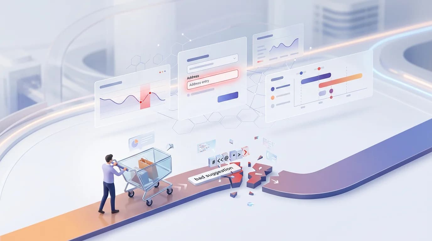 Address Autocomplete Breaking Checkout? Here's Why editorial illustration