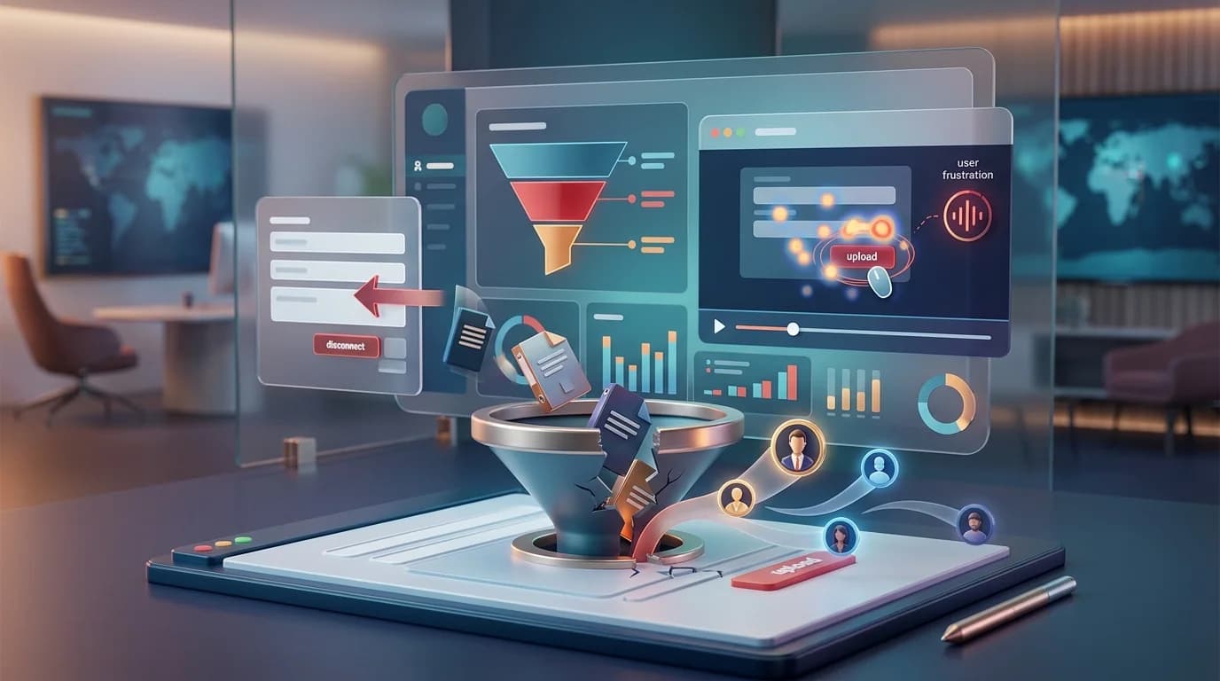 File Upload Fields Are Losing You Qualified Leads editorial illustration