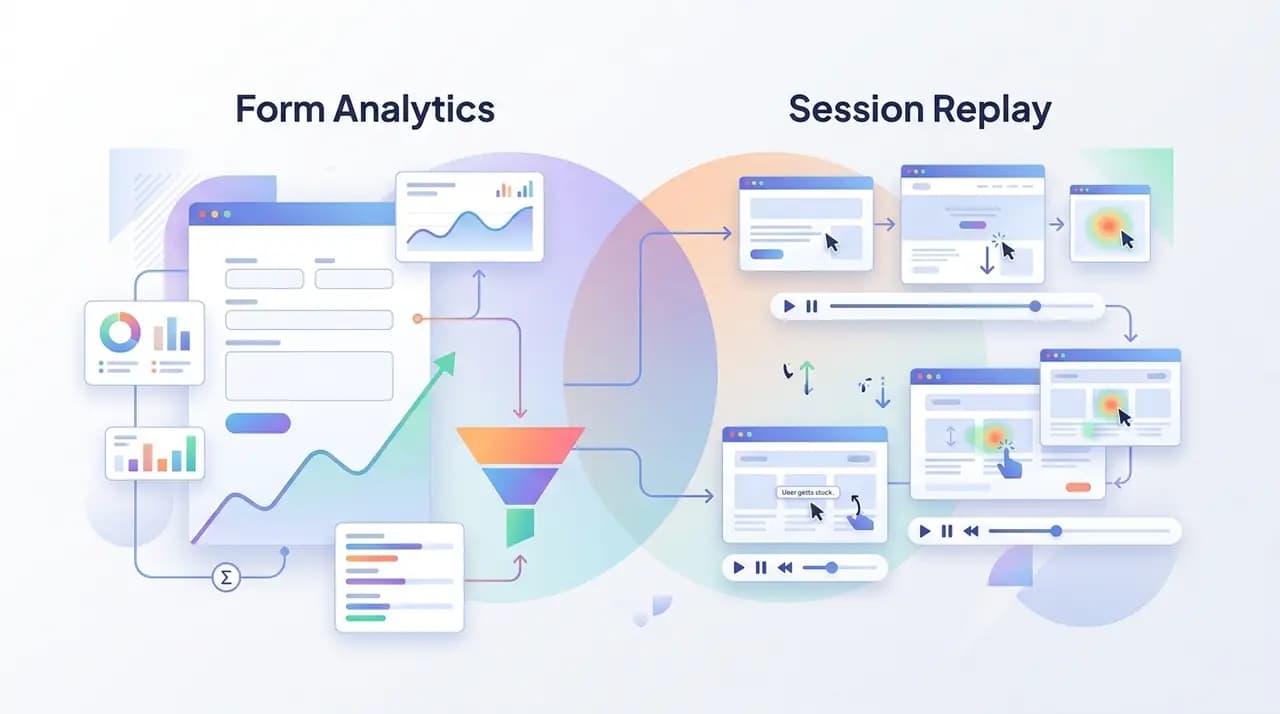 Form analytics vs session replay: which do you actually need?