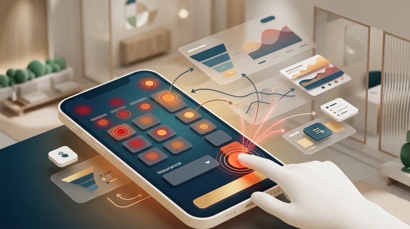 HIPAA-Aware Heatmaps: Find Dead Clicks on Clinic Booking Forms editorial illustration