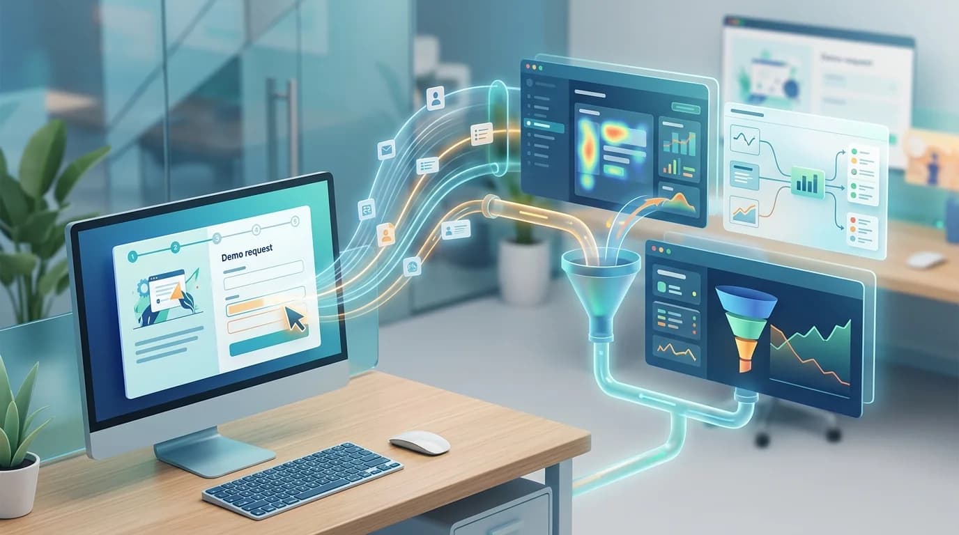 How B2B SaaS Teams Recover Half-Typed Demo Forms Before Leads Cool editorial illustration