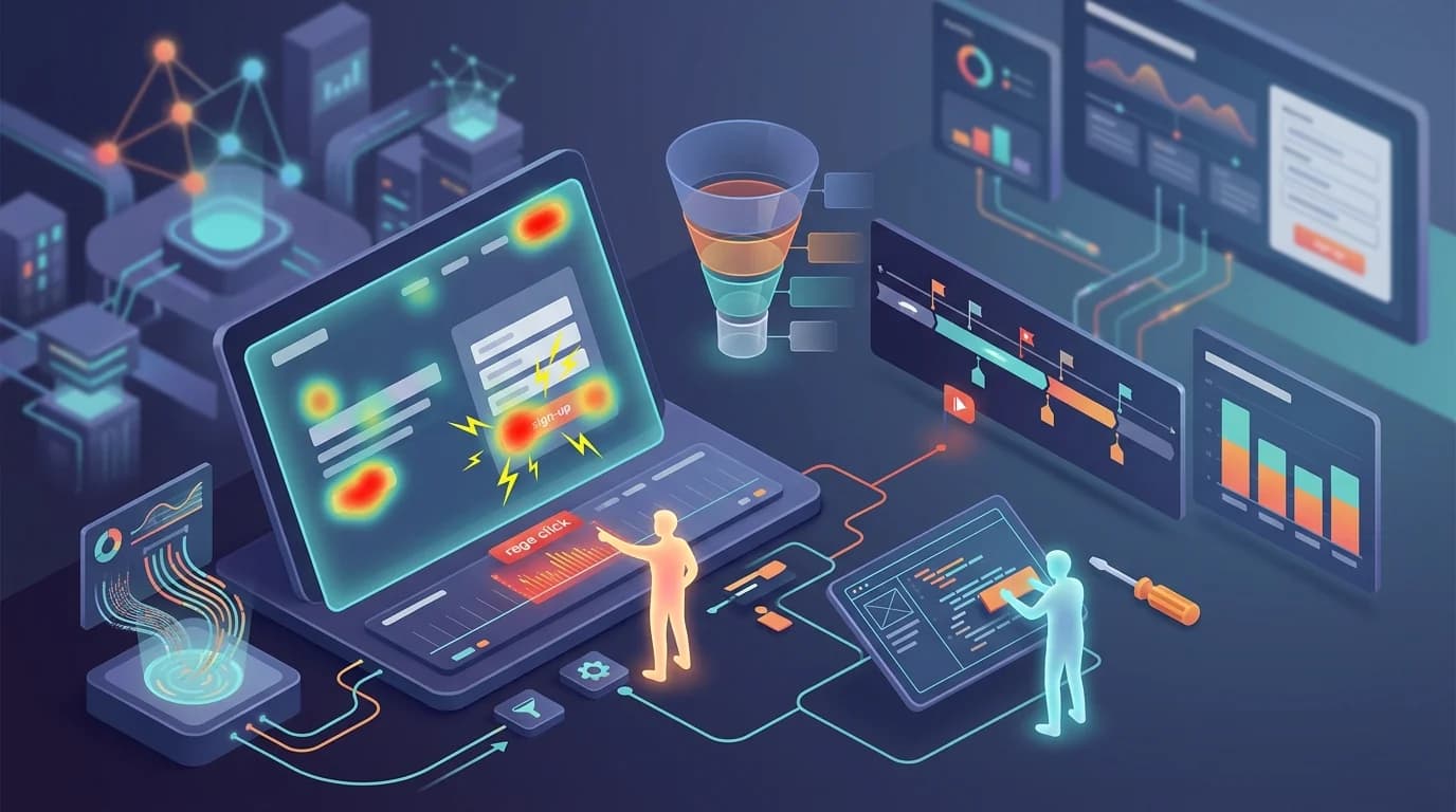 How to Find Rage Clicks on Your Landing Page (And Fix Them) editorial illustration