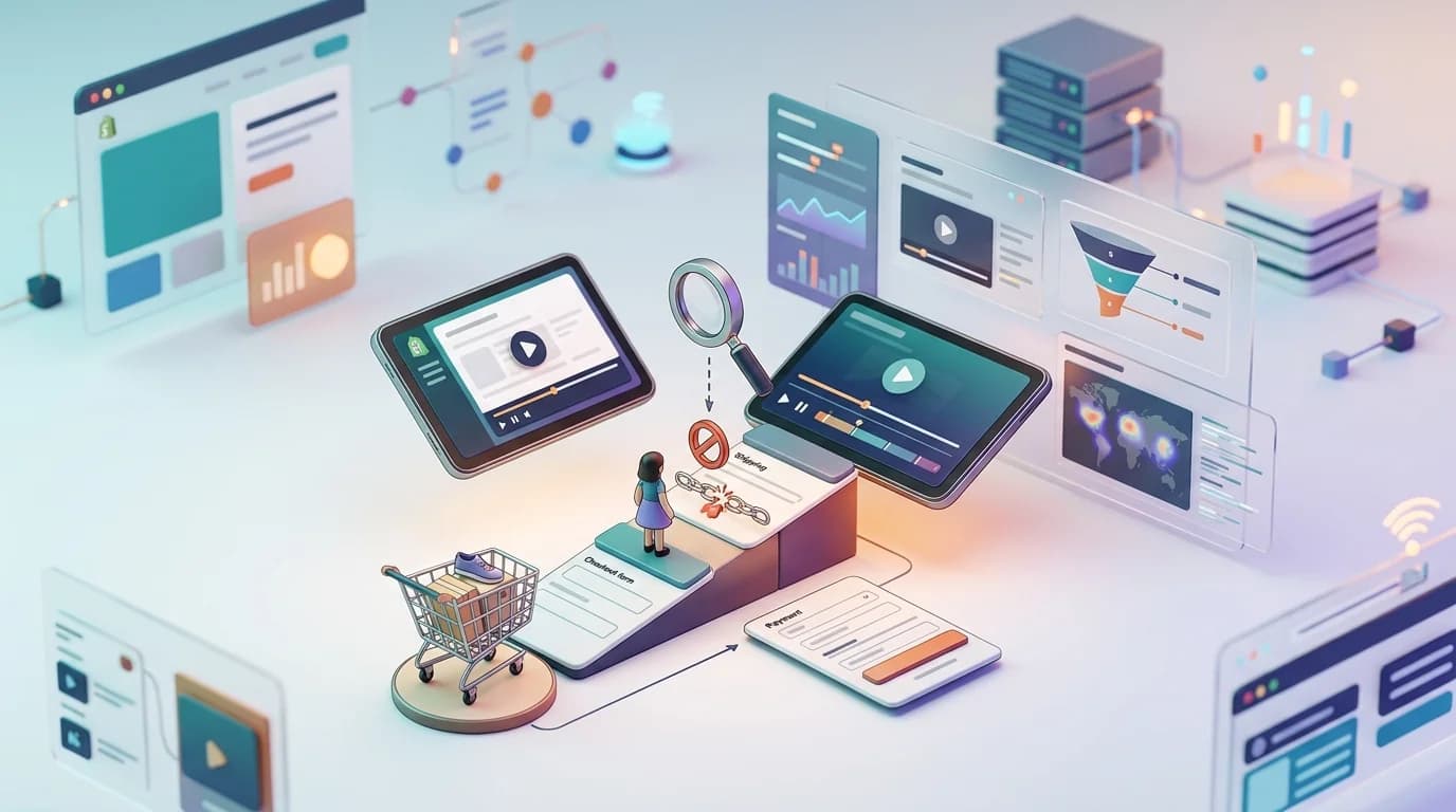 Track Shopify Cart Abandonment with CloseTrace in 20 Minutes editorial illustration