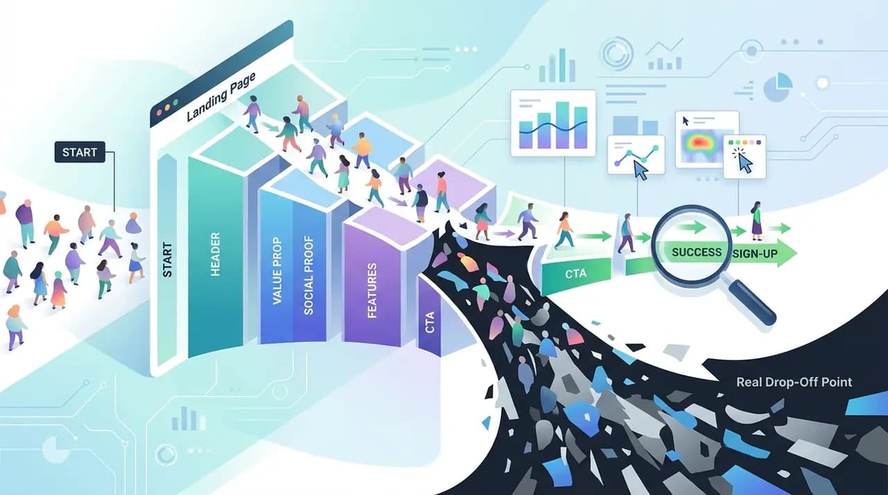 Where Do Visitors Drop Off on Your Landing Page?